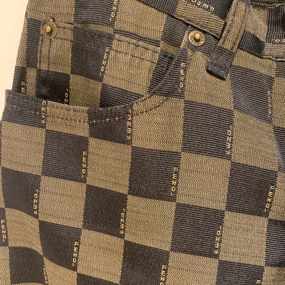 MONOGRAM CHECKERED VINTAGE FENDI JEANS - Picture 3 of 4
